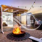 Air BnB Cleaning - outdoor area and firepit