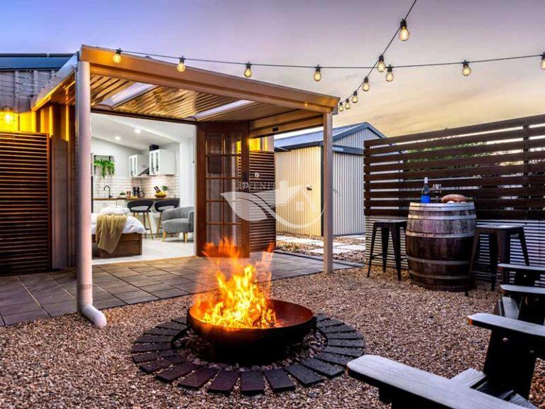 Air BnB Cleaning - outdoor area and firepit